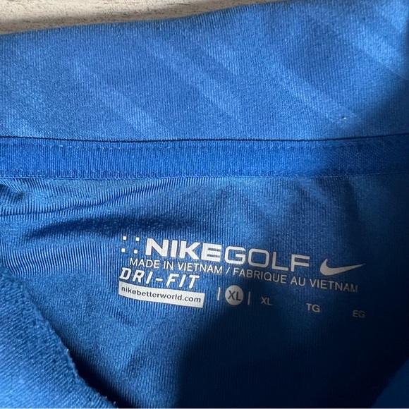 Nike Golf Men’s Bad Boy Mowers Performance Golf Polo Shirt Blue Size XL (1) - Picture 4 of 5